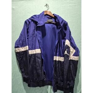 Nike Air Jordan Diamond Purple And White Windbreaker Missing Zipper